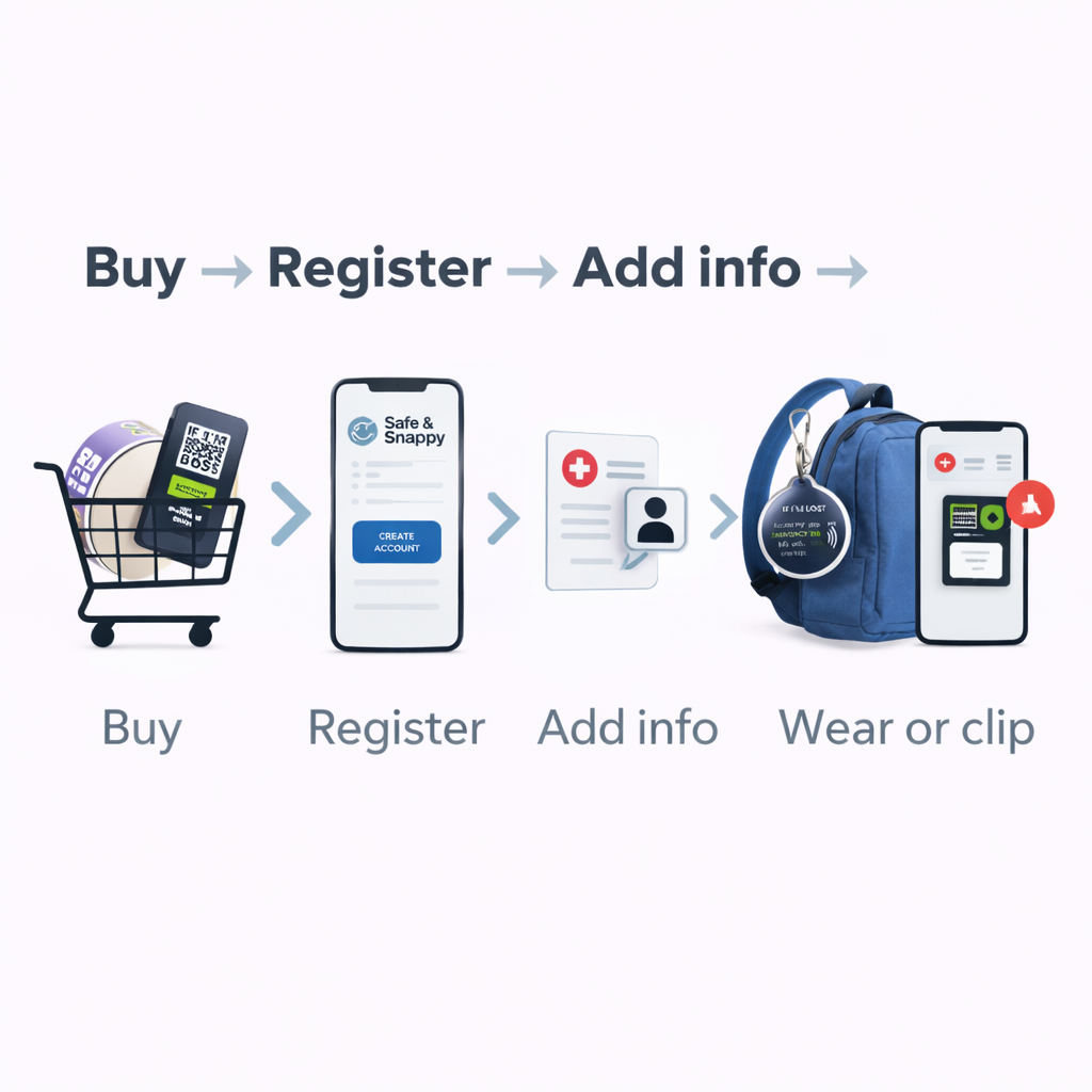 Medical Condition – NFC Clip-On Emergency Information Tag