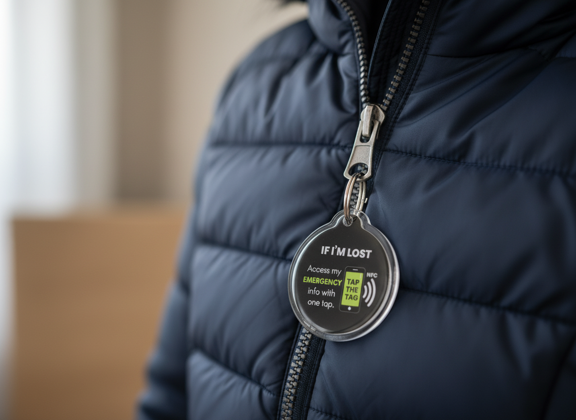 If I'm Lost | NFC Clip-On Emergency Information Tag