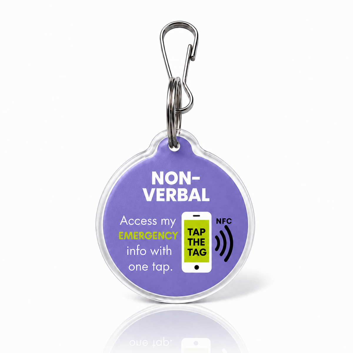 Non-Verbal Emergency NFC Tag | Autism Safety Tag