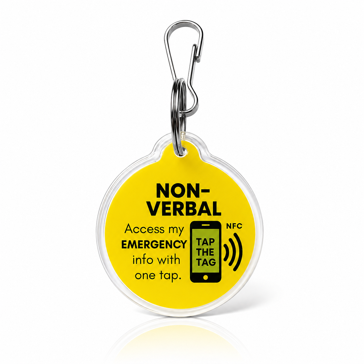 Non-Verbal Emergency NFC Tag | Autism Safety Tag