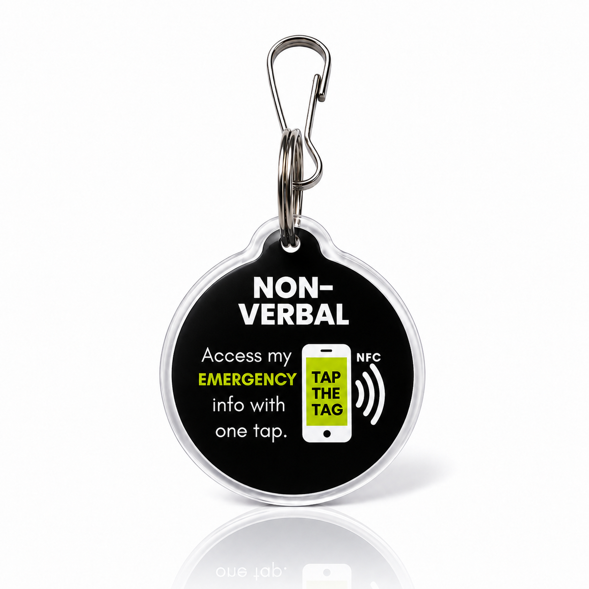 Non-Verbal Emergency NFC Tag | Autism Safety Tag
