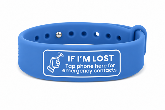Scan Me If I'm Lost NFC Wristband | Child Safety | SEN | Autism | Non-Verbal Safe & Snappy