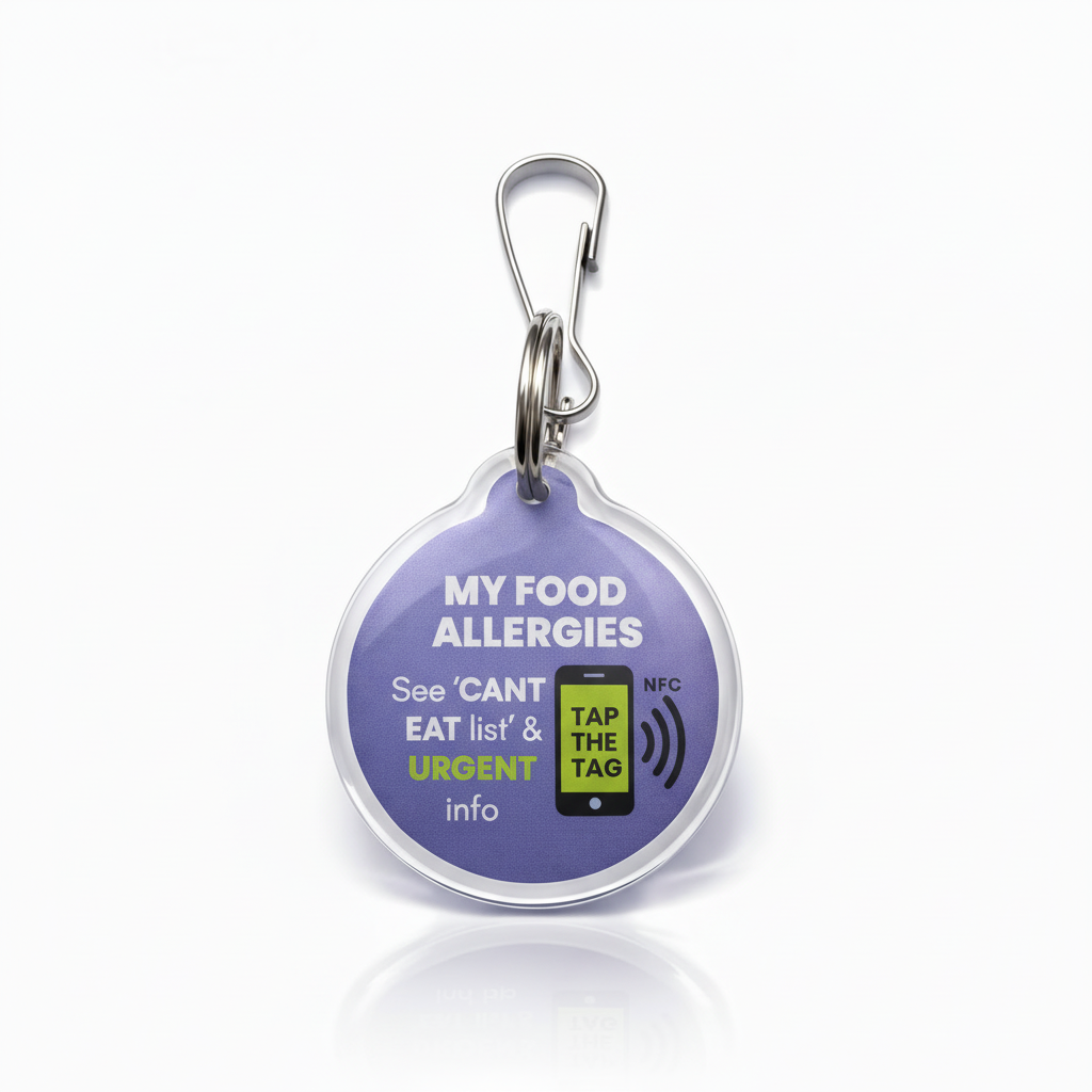 Food Allergies Tag - Purple