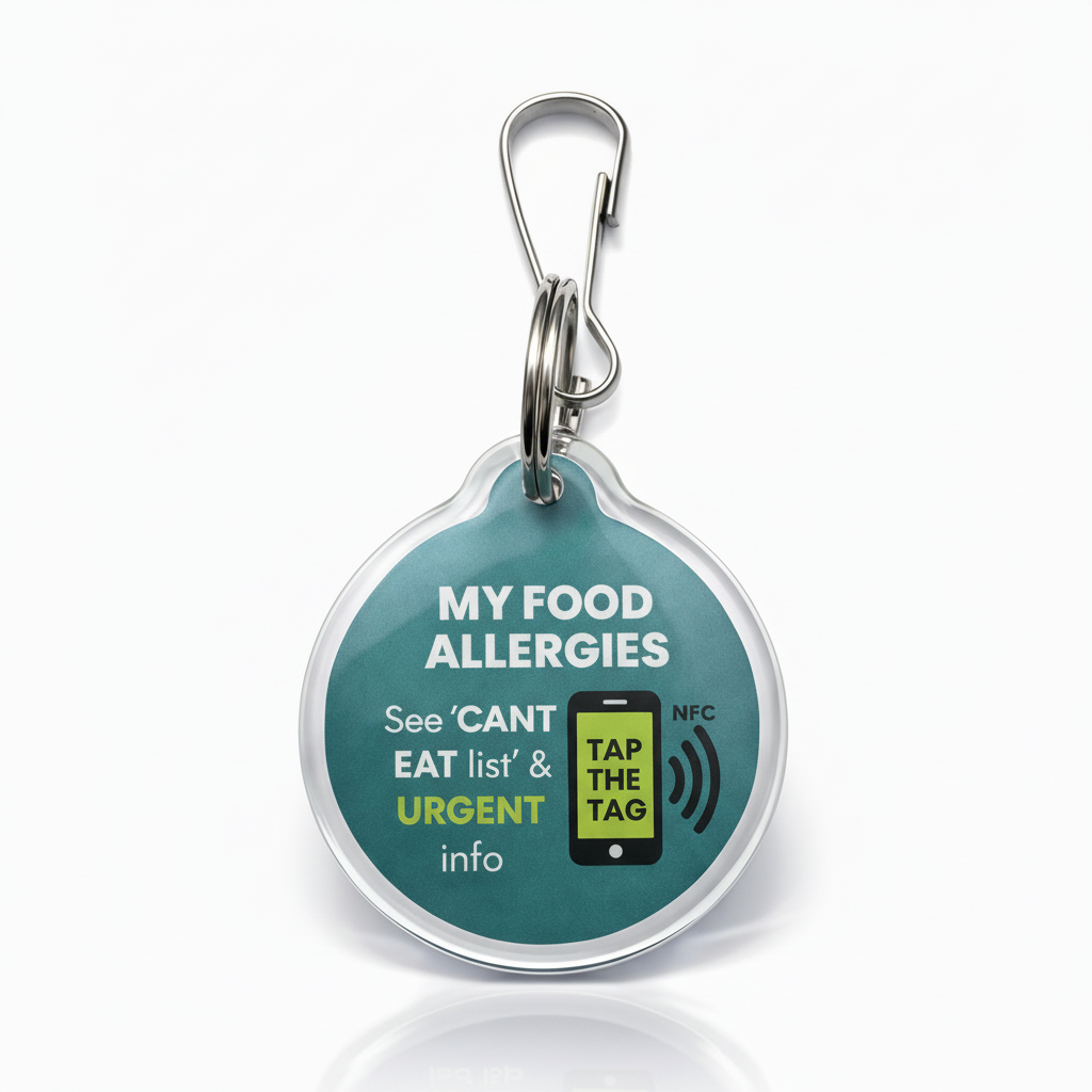 Food Allergies Tag - Teal