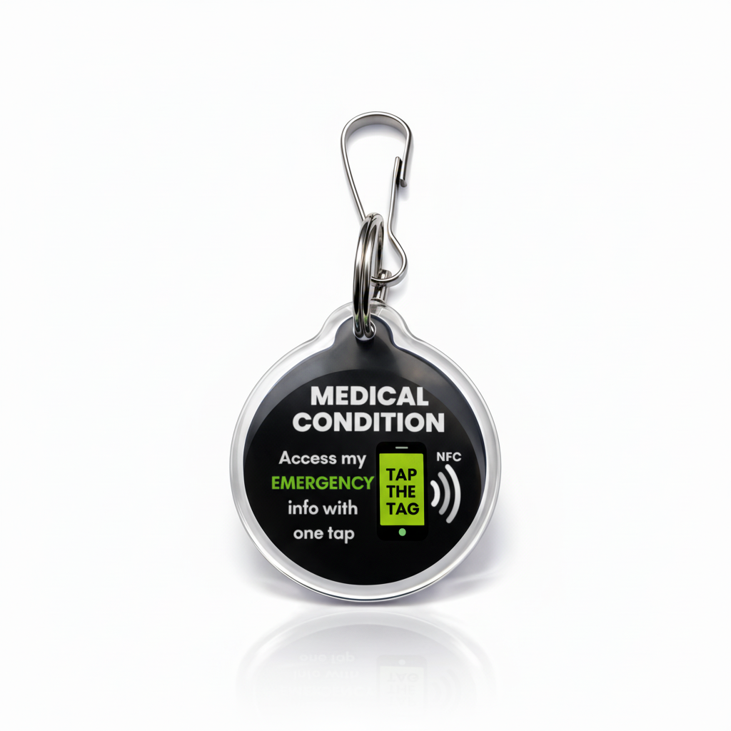Medical Condition Tag - Black
