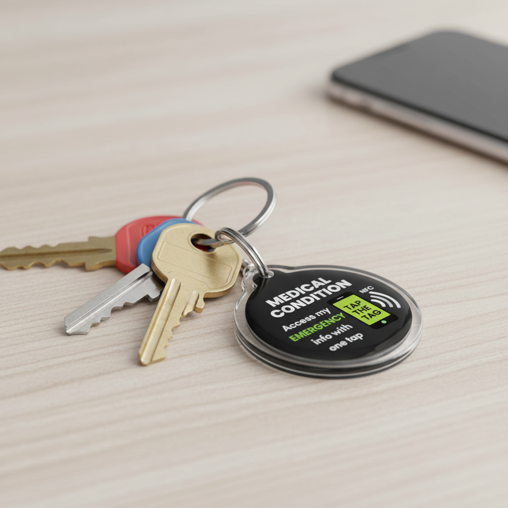 Medical Condition Tag on Keys