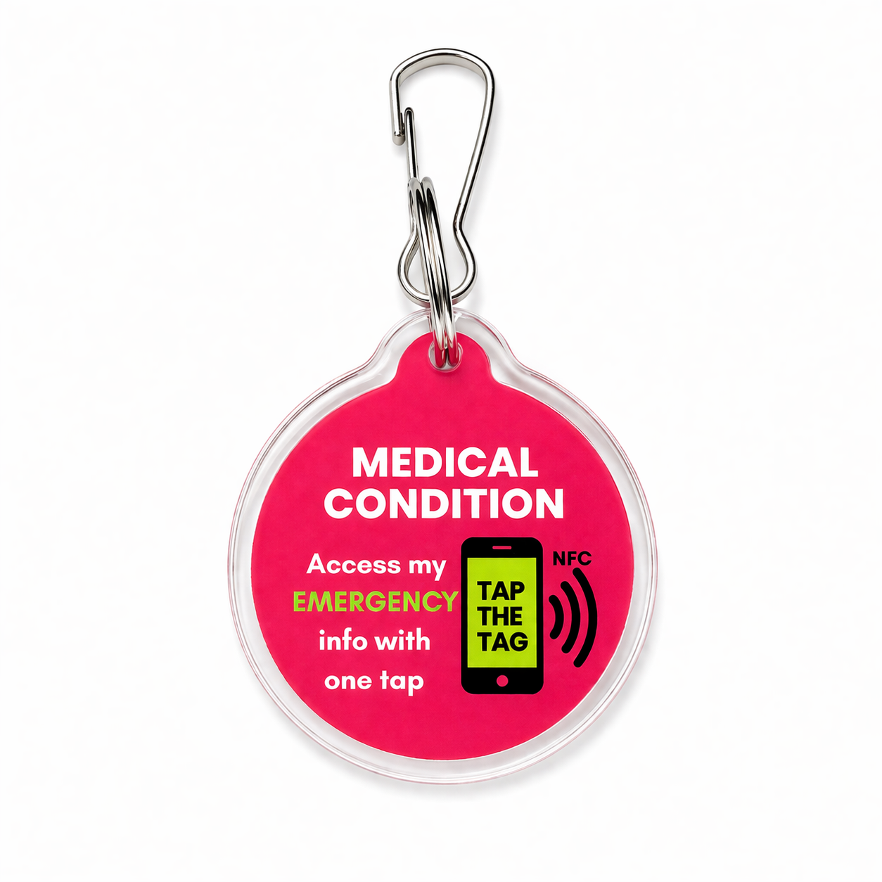 Medical Condition – NFC Clip-On Emergency Information Tag