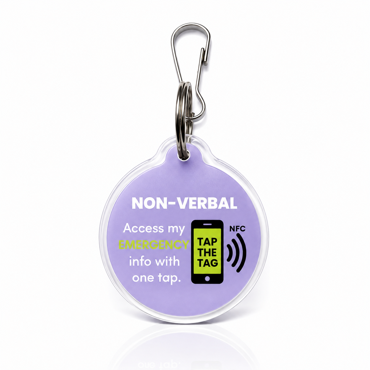 Non-Verbal Emergency NFC Tag | Autism Safety Tag