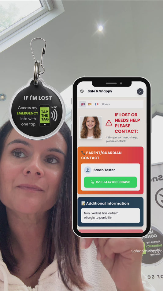 If I'm Lost | NFC Clip-On Emergency Information Tag